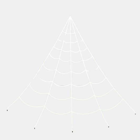 Spectral Web – Glødende XXL Edderkoppespind med LED-lys til Halloween Halloween Dekorationer Tech Butik 1 Sæt (Tre små edderkopper bærer)