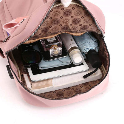 Rygsæk med Flere Rum og Vandafvisende Materiale – Anti-tyveri Design med USB-Port Bags Tech Butik