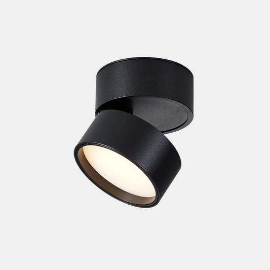usterbart Moderne Overflademonteret Lampe Spotbelysning Tech Butik Sort