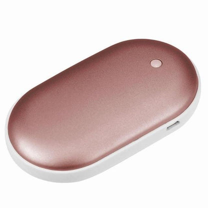 Genopladelige Håndvarmere med Powerbank – Bærbar Varme og Opladning på Farten Power Bank Tech Butik Rose Guld