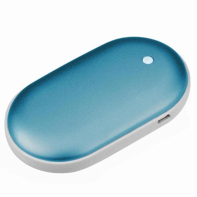 Genopladelige Håndvarmere med Powerbank – Bærbar Varme og Opladning på Farten Power Bank Tech Butik Blå