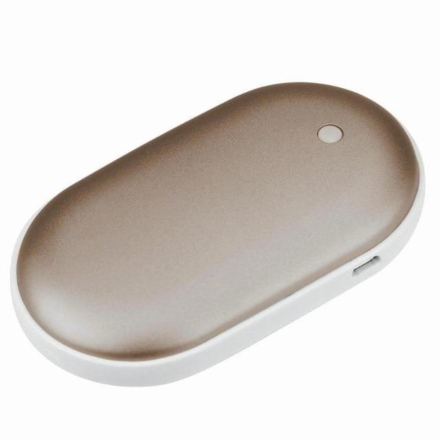 Genopladelige Håndvarmere med Powerbank – Bærbar Varme og Opladning på Farten Power Bank Tech Butik Guld