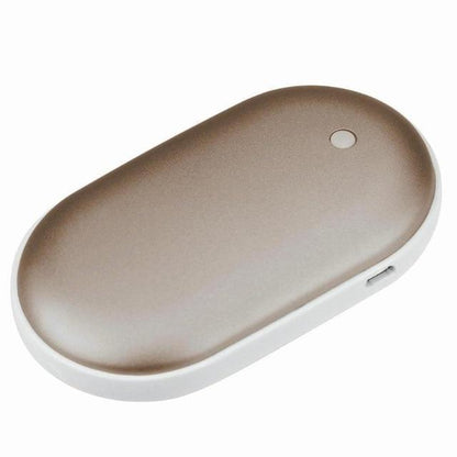 Genopladelige Håndvarmere med Powerbank – Bærbar Varme og Opladning på Farten Power Bank Tech Butik Guld