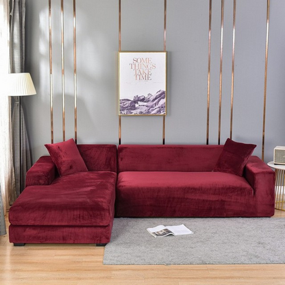 Velour Sofaovertræk – Universal Stretch, Maksimal Beskyttelse mod Spild Sofa Covers Tech Butik