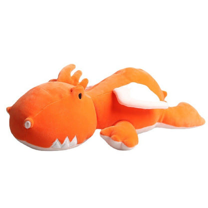 Vægtet Dinosaur Plyslegetøj – Blød, Beroligende og Perfekt til Kram #Verzwaarde Dinosaurus Knuffel - CuddleSaurus Tech Butik Orange Dino 39.88 cm/15.7 tommer