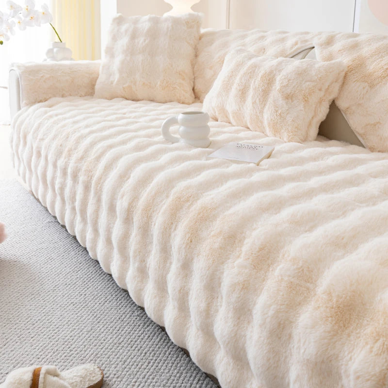 Blød Skridsikker Sofabetræk til Daglig Komfort og Beskyttelse Sofa Covers Tech Butik Hvid 70x70cm