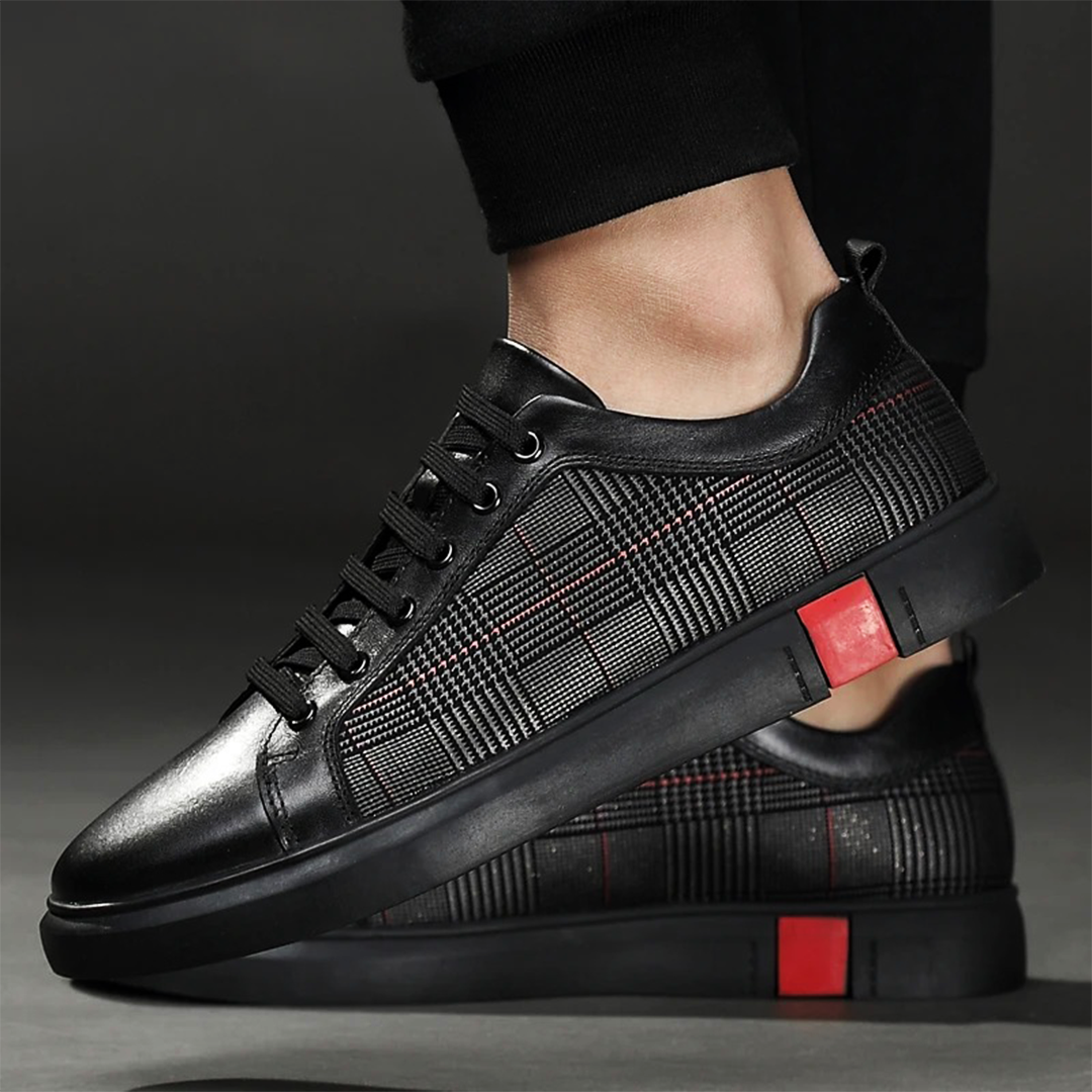 Herres Håndlavede Læder Casual Sneakers – Klassisk Design med Overlegen Komfort Men Shoes Tech Butik